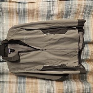 Patagonia Jacket Mens Gray Adze Hybrid Windbreaker Polartec